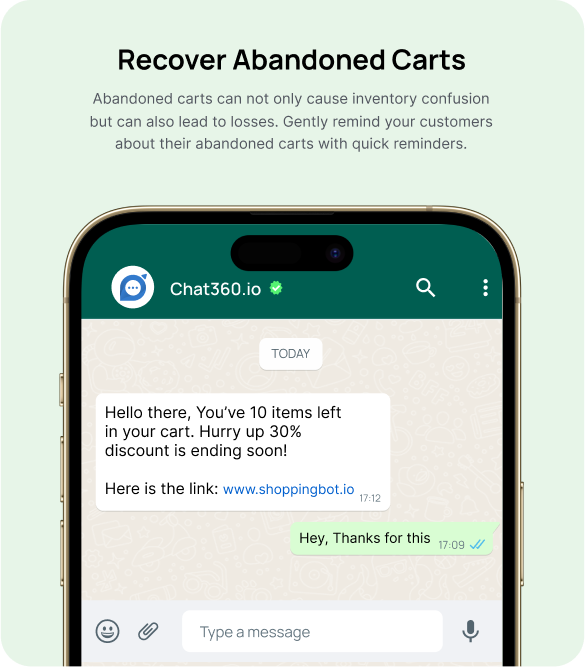 Chatbot for discount