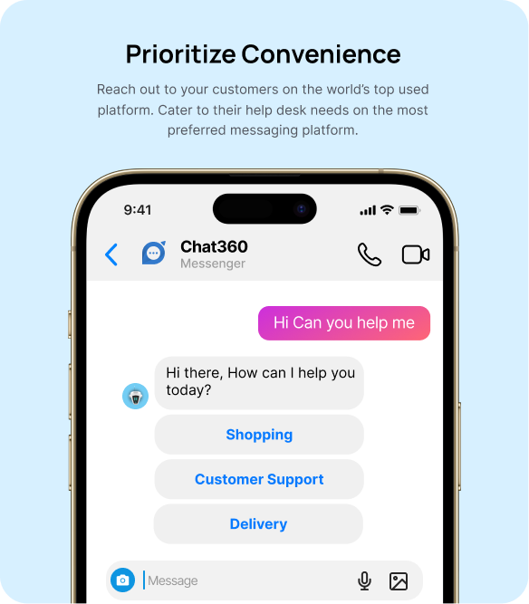 Chatbot for convenience